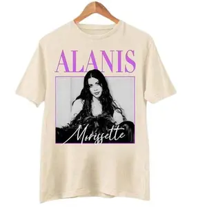 Vintage Alanis Morissette Triple Moon Concert T-Shirt Womenswear