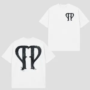 Peso PP Logo T-Shirt – Latin Music Artist Double P Symbol Streetwear Graphic Merch Double-Sided Print for Fans Casual Outfit Men Shirt