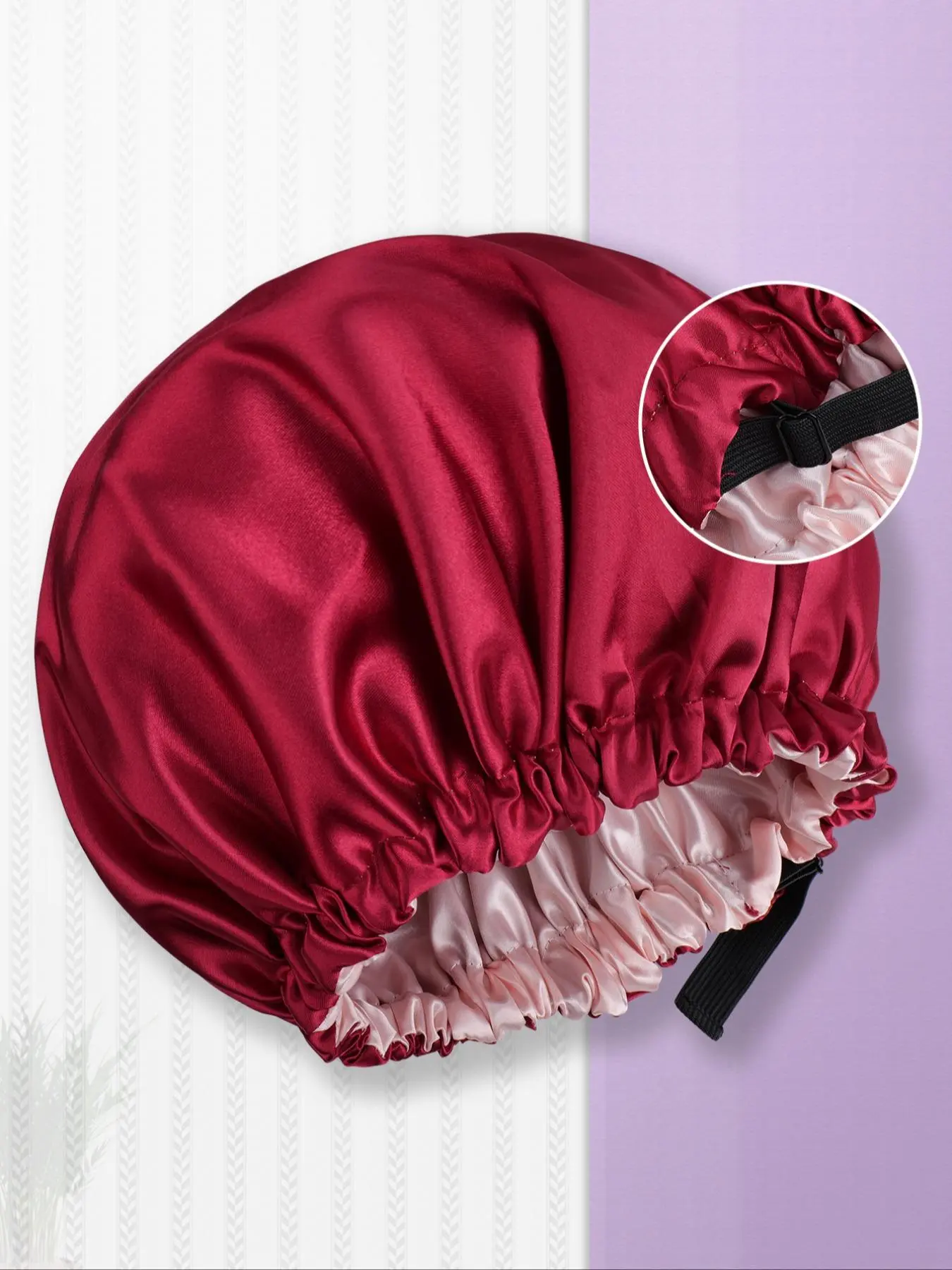 Double-sided Satin Sleep Bonnet, Reversible Use Smooth Satin Silk Sleep Bonnet with Wide Adjustable String Band, Hair Wraps, Hair Wig Protect Daily Use String Cap Bonnet, Heatless, Hair Care Cap, Sleeping Bonnet