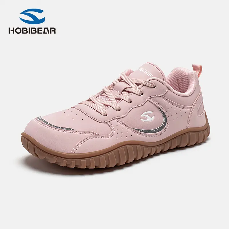 HOBIBEAR Leather Barefoot Unisex Shoes | Wide Toe Box | Comfortable Trail Running Sneaker Autumn Winter Mans and Women Casual Shoes