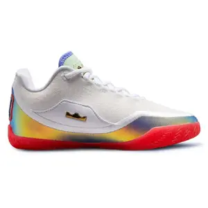 Men's Nike LeBron XXIII "Motor King" Wht/Mul-Clr-Lt Crimson (IB9562 102)
