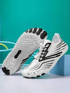 Women's Wave Print Athletic Sneakers, Breathable Quick Drying Sports Shoes, Non-slip Comfortable Sports Shoes for Beach, Swimming Pool, Gym, Footwear, Water Aqua Shoes