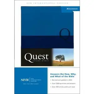 USED-Quest Study Bible, Personal Size (New International Version), Duo-tone Blue/Blue by Zondervan (Unknown)