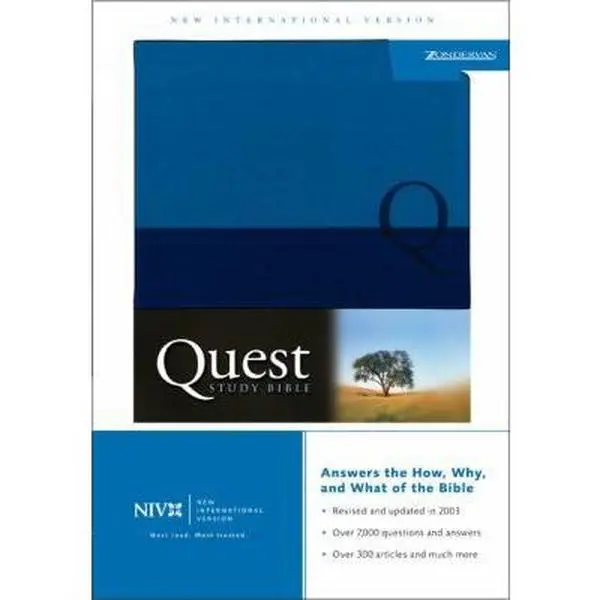 USED-Quest Study Bible, Personal Size (New International Version), Duo-tone Blue/Blue by Zondervan (Unknown)