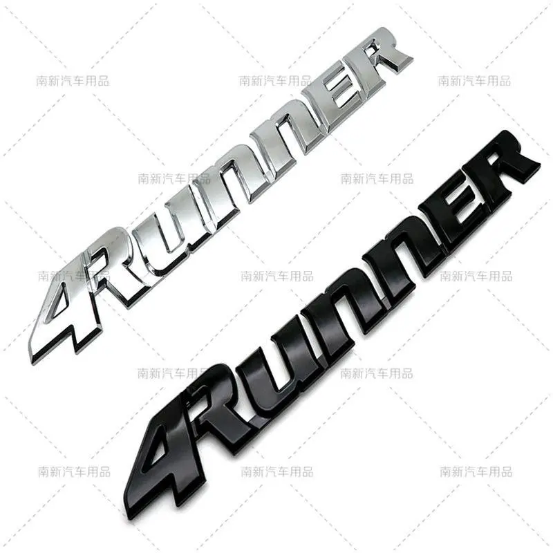 ABS Car Stickers, 1pcs Rear Trunk Emblem Badge Decals for Tundra, Tacoma, 4Runner Pickup Trucks - Durable to Heat, Easy to Install Car Styling Accessories