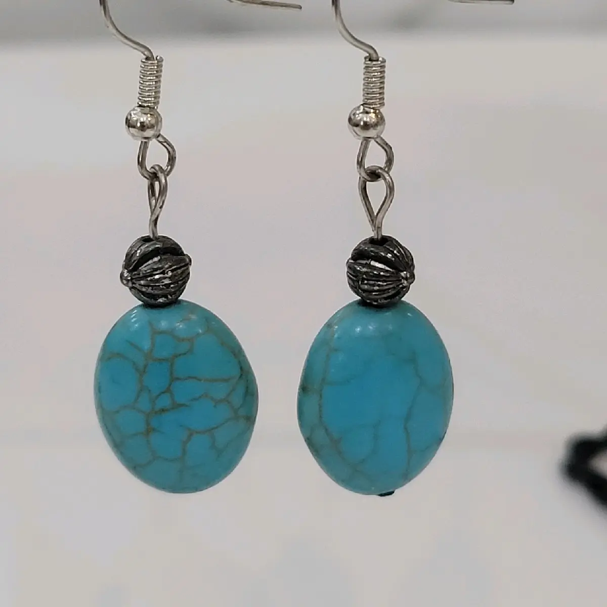 Handmade Faux Turquoise Earrings for Women - Fashion Accessory