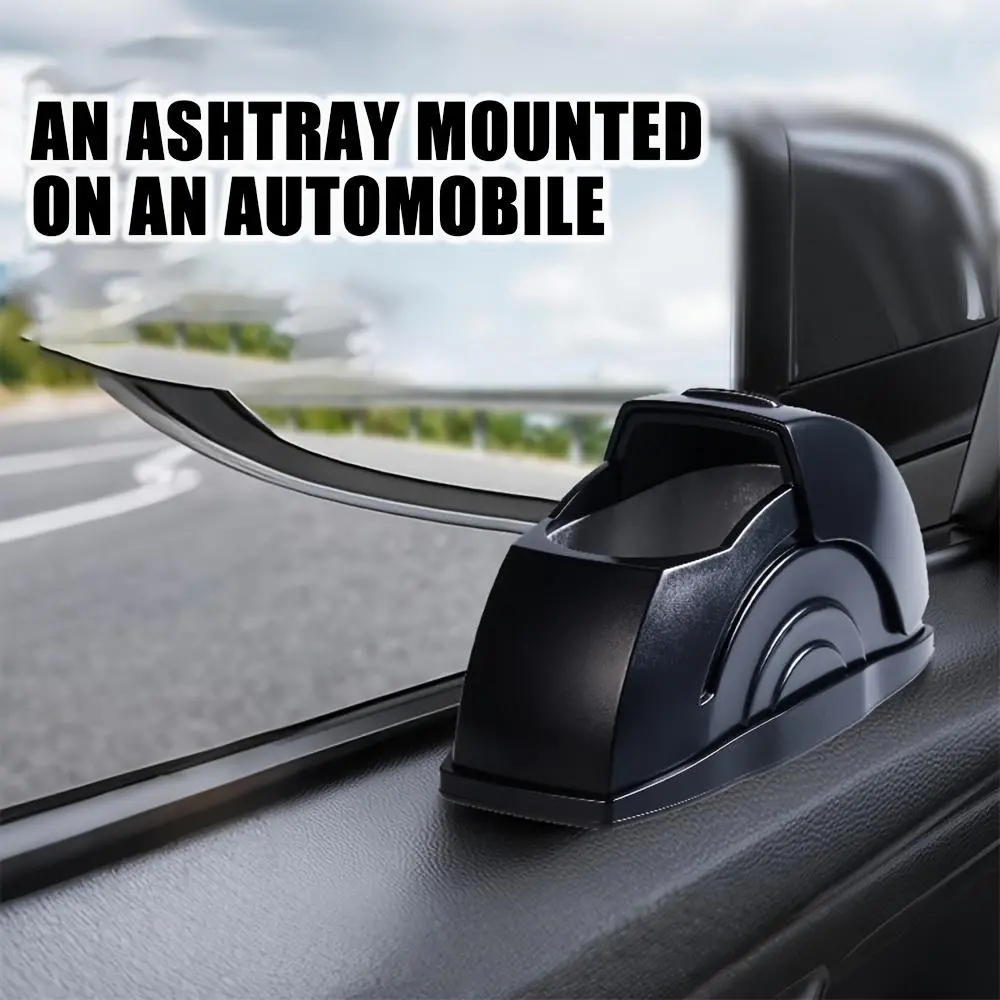 Car Ashtray, Convenient Ash Storage, Lid Design Prevents Ash Spread, Ideal for Car Window Dust Collection, Compact and Durable, Car Supplies, Car Accessories, Perfect Gift