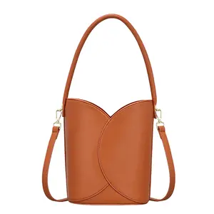 RIVERlCH Bucket Bag for Women Vegan LeatherHandbags with Removable Strap Small Shoulder PurseCrossbody Totes Bags