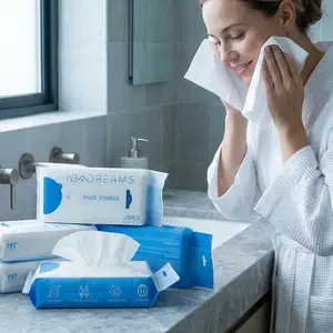 8.7*8.7inch*20pcs, 1/2/3Packs Of Removable Cleansing Wipes, Free Of Fluff, Thick And Soft, Suitable For Both Dry And Wet Use, Suitable For Skincare And Makeup Removal, Travel, And Home Essentials Napkin