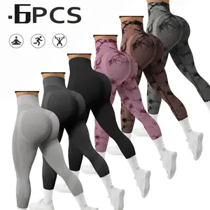 Women's Tie Dye High Waist Stretchy Leggings Tummy Control & Butt Definition Yoga Pants for Workout Fitness Activewear Sportswear Comfortable Stylish Design tummy control legging high stretch seamless yoga legging