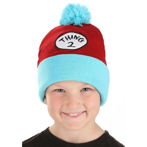 Dr. Seuss Thing 2 Pom Beanie