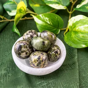 Down To Earth Nephrite Jade Tumbled Stones 0.75-1.25 Polished for Confidence & Stability Earth Element Heart Chakra Libra Virgo Signs