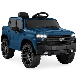 Best Choice Products 12V 2.5 MPH Licensed Chevrolet Silverado Ride On Truck Car Toy w/ Parent Remote Control