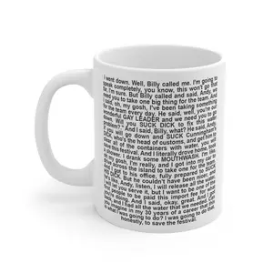 [MADE IN US] Andy King Mug, Fyre Festival Meme Quote Coffee Cup, Funny Viral Documentary Gift, Iconic Interview Mug For Fans