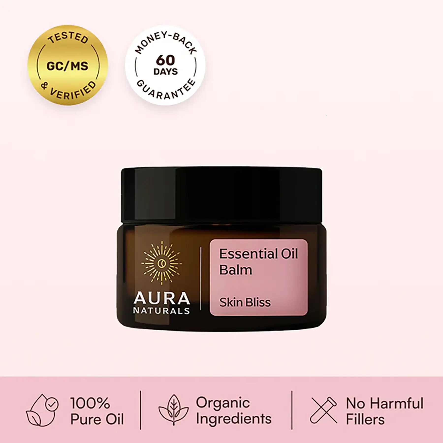 Aura Naturals Skin Bliss Essential Oil Balm 50g Natural Moisturizing Body Balm