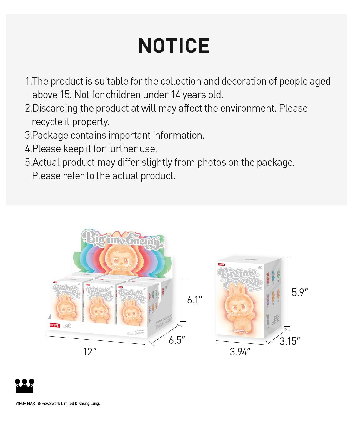 POP MART THE MONSTERS Big into Energy Series-Vinyl Plush Pendant Blind Box, Labubu Collectible Toys-2.0