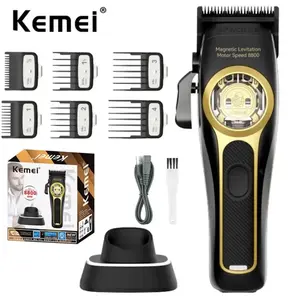 Kemei 2373 Oil Head Electric Clipper, High-Power Magnetic Suspension Motor, Professional Hair Trimmer, Gradual Shaving Razor Machine