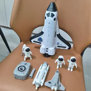 Pre-Built Model Rocket Space Ship, Launch Ship with 3 Astronauts, Space Series Model, Kids' Interest Toy, Christmas Gift