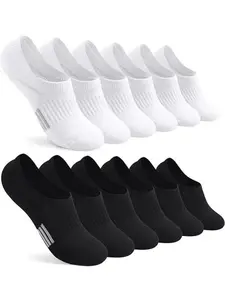 20 Pairs Unisex Summer Crew Socks, Large Size Simple Design Invisible Socks, Casual Sports Low Top Short Socks