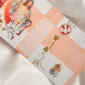 24pcs Confirmación invitaciones para niña o niño, confirm invitations con sobres blancos