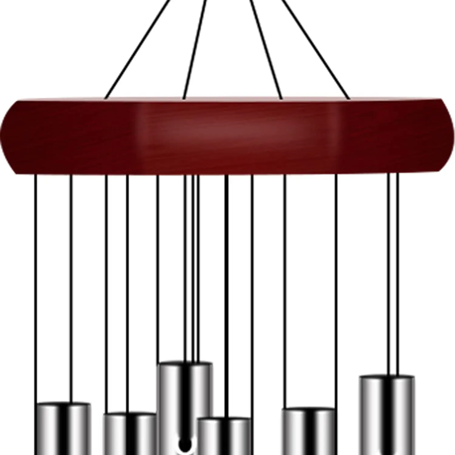 2 Pack Large Memorial Wind Chimes – Deep Tone Outdoor Wind Chime with 6 Tuned Metal Tubes, Elegant Sympathy Gift for Garden, Patio, Balcony & Home Decor