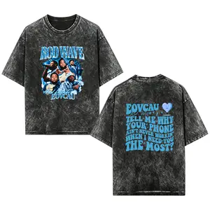 [EOVCAU]Rod Last Lap Tour 2025 Shirt Waves TShirt，Vintage Streetwear Rapper Graphic acid wash Tee，Rod Wave Concert，Unisex Shirt，Retro Emo Rap Vintage T-Shirt，Hip-Hop Grunge Oversized T-Shirt，Unique Music Fan Gift