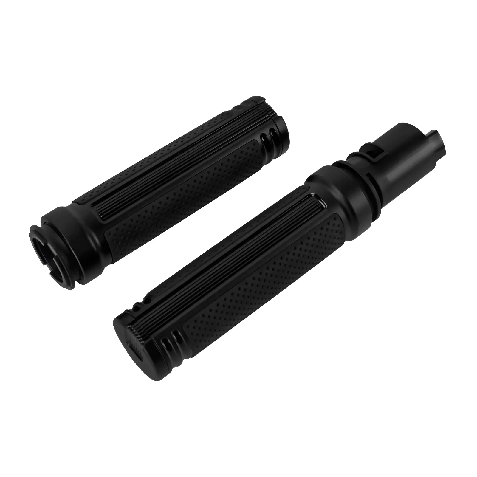 Defiance Style Alloy-Rubber Motorcycle Handlebar Hand Grips Pair Set, Original-Fit Plug-and-Play for 2023-2025 Touring Bikes, Anti-Slip Comfort Direct Replacement Mod Accessories