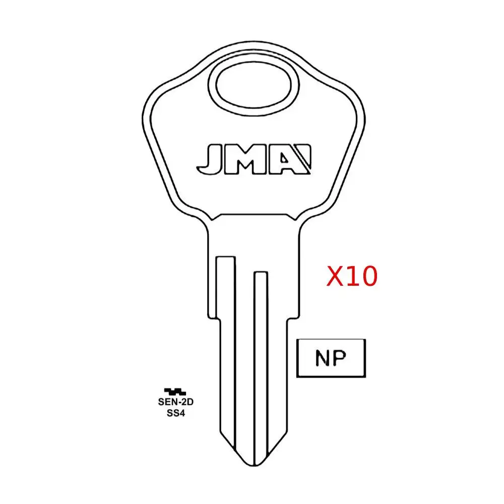 1626 Sentry Safe Hardware Key Blank - 10 Pack, Fits 1626 Sentry Safe & SS4/SEN-2D, for Commercial & Residential Use, Fits For 1626 Sentry Safe