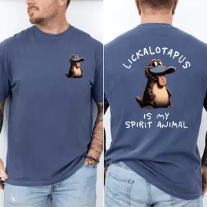 Lickalotapus Is My Spirit Animal, Funny, Platypus, Father's Day, Husband, Guy Gift, Brother, Comfort Colors T-Shirt, Comfort Colors Tshirt, Men's Tee