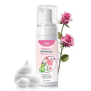 Intimate Cleansing Liquid, Rose Scented Private Care Foam Mousse, Daily Hygiene Protection, Gentle Cleaning Solution