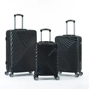 Three piece hard shell soft edge luggage with rotating wheels, 360 degree rotating four-wheel luggage, lightweight, suitable for travel luggage and suitcases. 3-Piece Suitcase Set 20/24/28 Inch luggage  safety Durable Luxury luggage sets carry bag