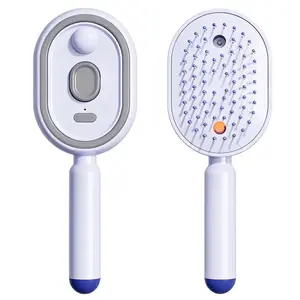 Electric spray air massage comb, automatic cleaning, anti twining and knotting, moisturizing essential oil mist, anti-static, fluffy, fragrant comb