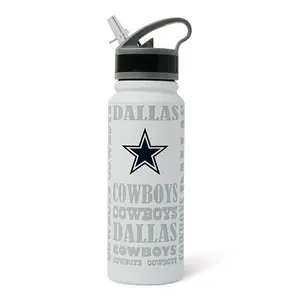Dallas Cowboys Replay 25-Ounce Stainless Steel Flip-Top NFL Water Bottle