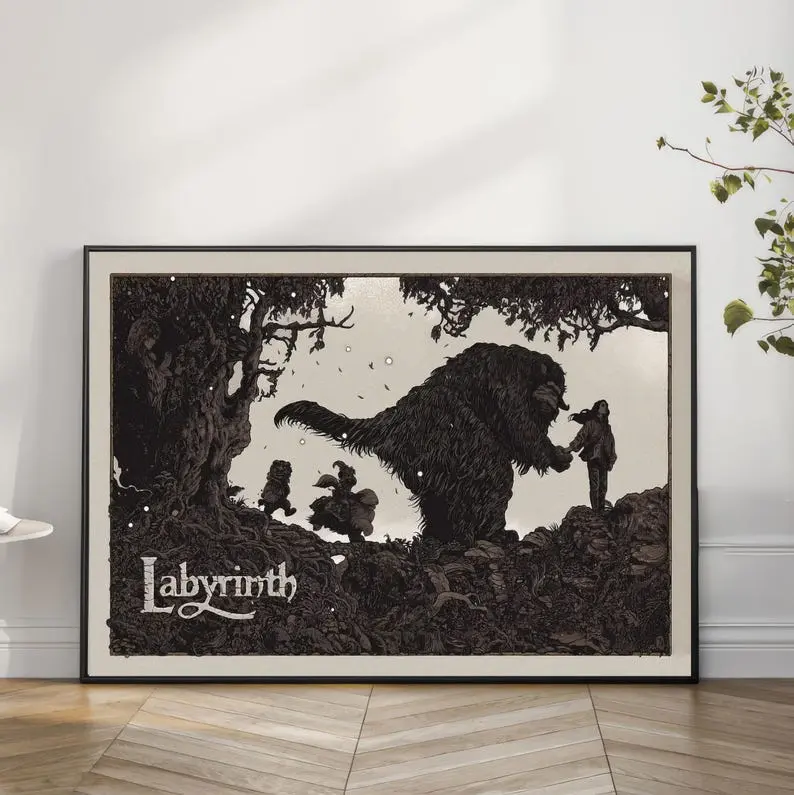 Labyrinth Movie Poster,Home Decor, Print,Wall Art Decor,Gift Poster