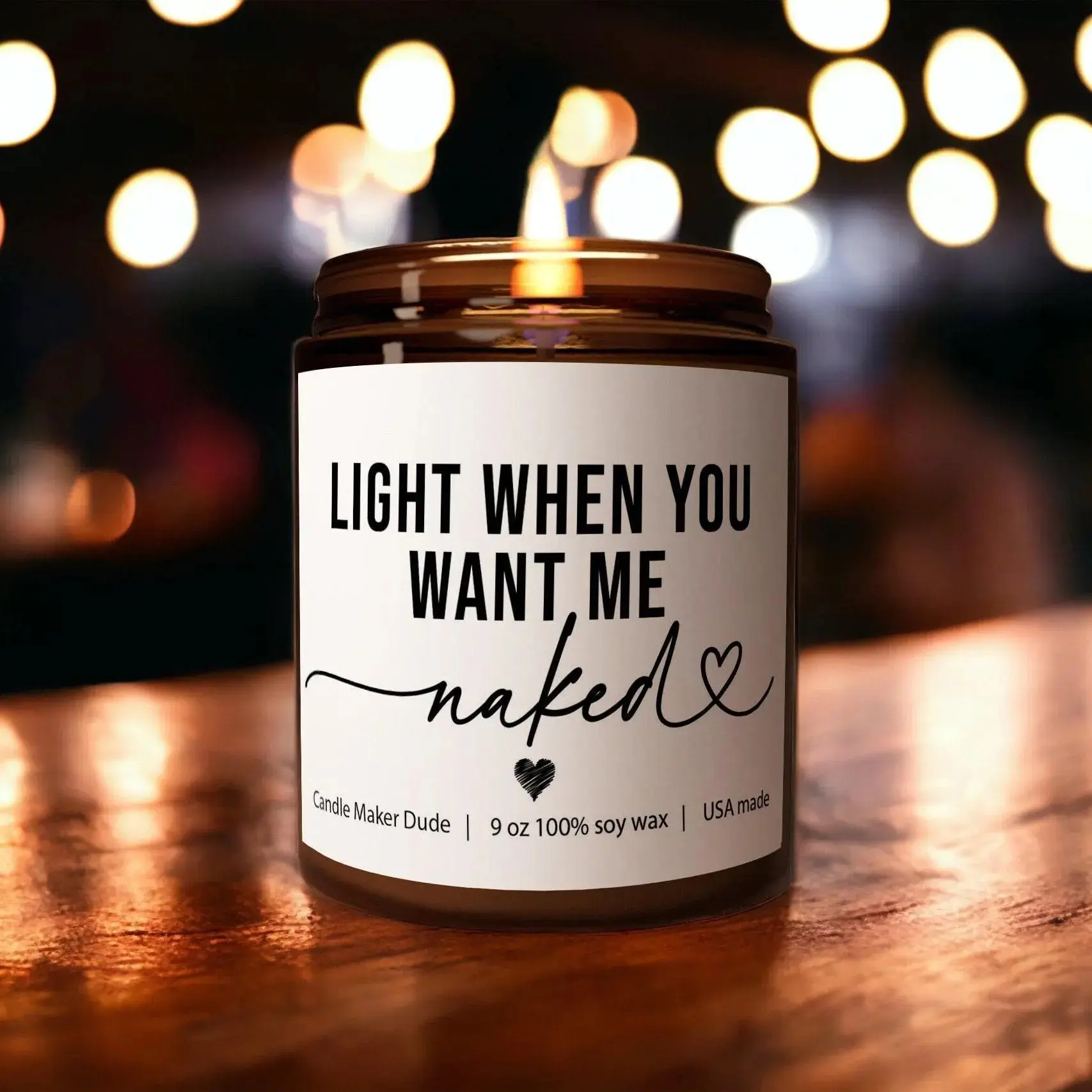 Light me when you want me naked! Gift for Him, Boyfriend Gift, valentines gifts for him, Scented Soy Candle, Anniversary gift, Christmas Gift, Boyfriend Gift, Gift for Husband