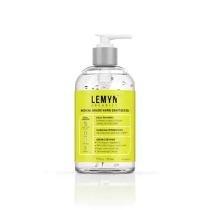 Lemyn Organics Hand Sanitizer | Green Certified & Medical Grade | 355ml - 12 Fl Oz with Pump