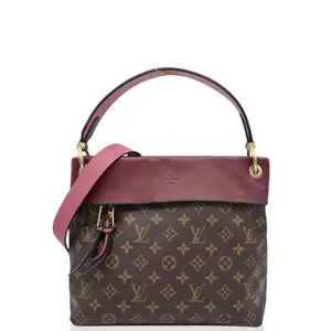 Pre-owned Louis Vuitton Leather Shoulder Bags Tuileries Besace Monogram Brown Burgundy (jt1231m8)