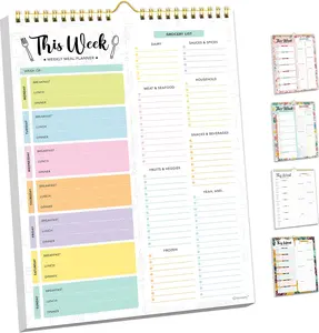 Meal Planning Notepad - 52 Easy Tear-Off Sheets Weekly Meal Planner and Grocery List, 8.5x11in Menu Planner and Grocery List, Weekly Meal Planner Magnetic, Meal Planning Pad, Weekly Food Planner