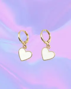 OG Heart Huggie Earrings