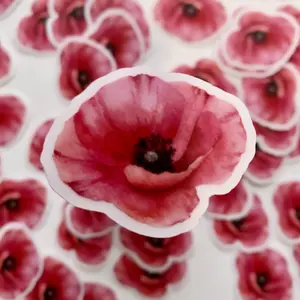 Poppy Mini Clear Vinyl Sticker