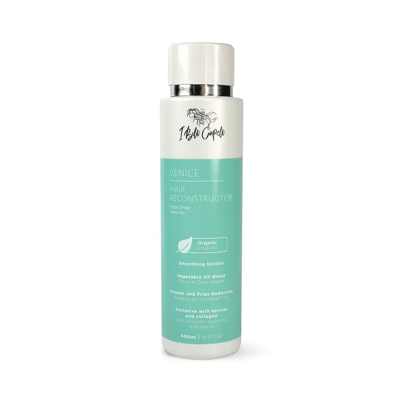I Belli Capelli Venice Intensive Hair Reconstructor, Organic Keratin Smoothing Serum with Argan Oil, Gentle Nourishing Haircare for Frizz Control, 500ml/16.9 fl.oz, Intensive Haircare