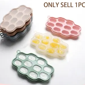 Baby Breastmilk Popsicle Molds, Silicone Nibble Freezer Tray, Baby Fruit Food Feeder Teether Tray, Baby Food Storage Container Ice Cube Tray Maker for Homemade Baby Food Ice Cube Ball, Ice Block