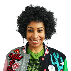 Warriors Afro Costume Black Wig Adult One Size