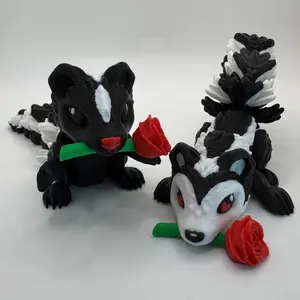 Love Skunks with 2 different options below designed by CinderWing3D. Toy, Kids, desk art, 3d printing