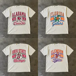 All Team Football T-Shirt SAND Color, Vintage College Sports Graphic Tee, Retro American Football Pullover, Classic Unisex Fan Shirt, Comfortable Cotton Top