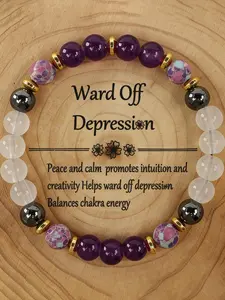 Natural Emperor Stone Banded Hand Bracelet, Luxurious Boho Style, Perfect Gift for Women, All Season Wear, Organic Glass Material