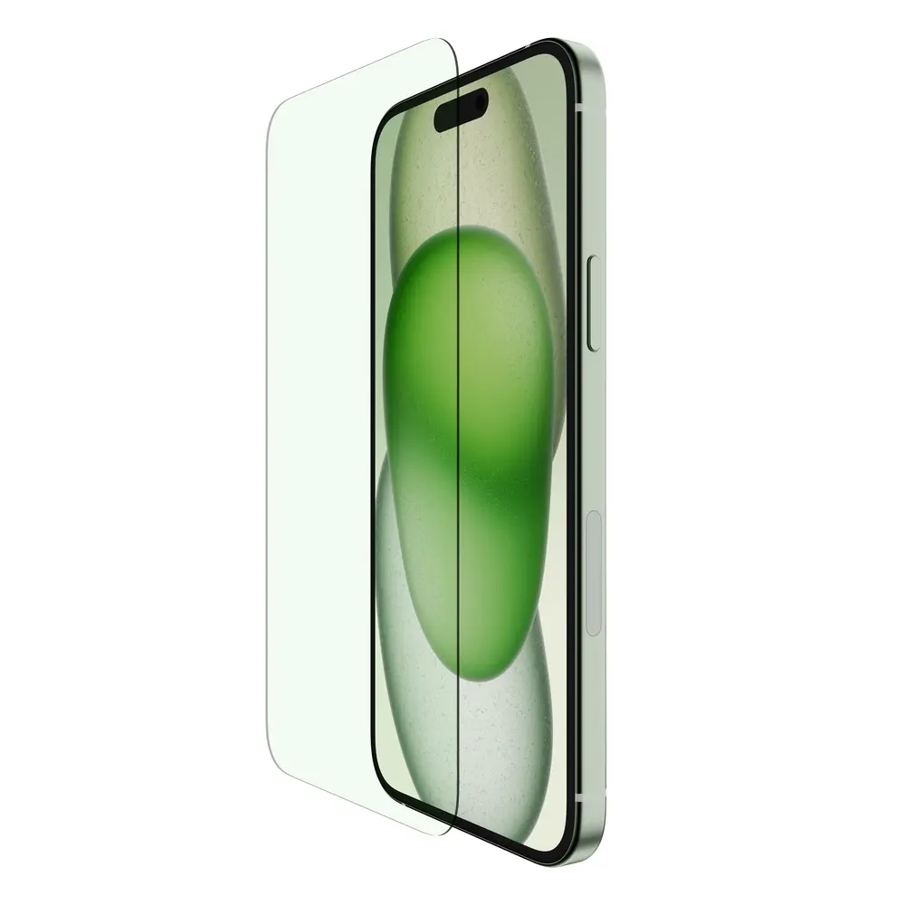 Belkin ScreenForce UltraGlass 2 Blue Light Filter Screen Protector for iPhone 16 / iPhone 15 / iPhone 14 Pro