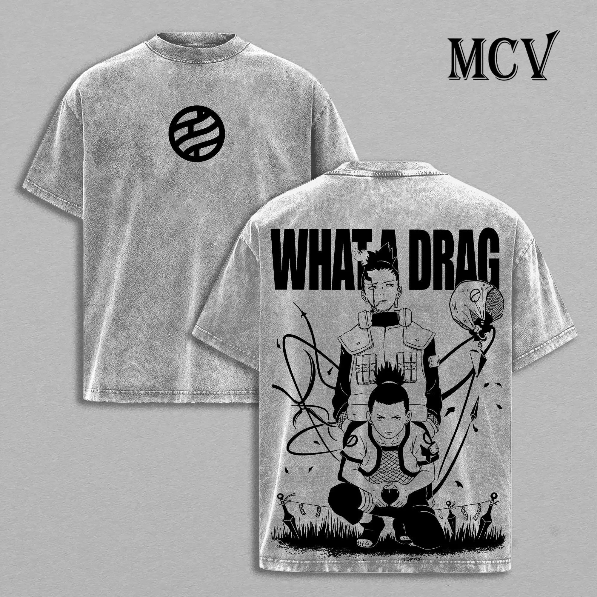 Shikamaru Nara Vintage Washed Graphic Tee | Heavy Cotton Oversized Anime Shirt for Men & Women | Naruto Streetwear Top | Retro Y2K Aesthetic Casual T-Shirt | 90s graphic good tees Casual American Short Sleeve Unisex T-shirt,Gym & Streetwear