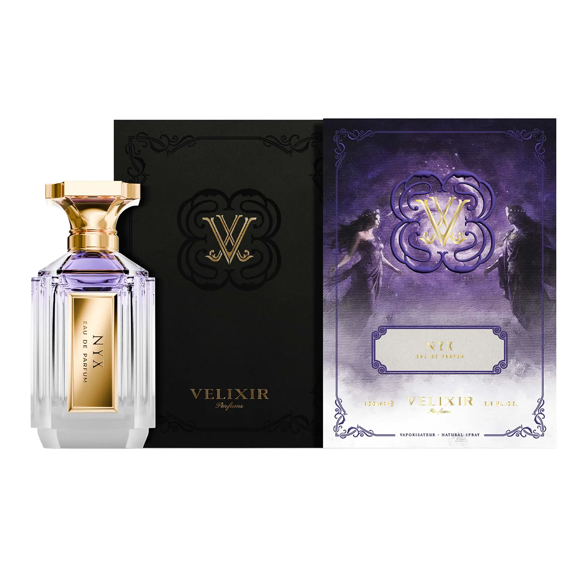 Velixir Nyx for Unisex Eau de Parfum Spray, 3.4 Ounce