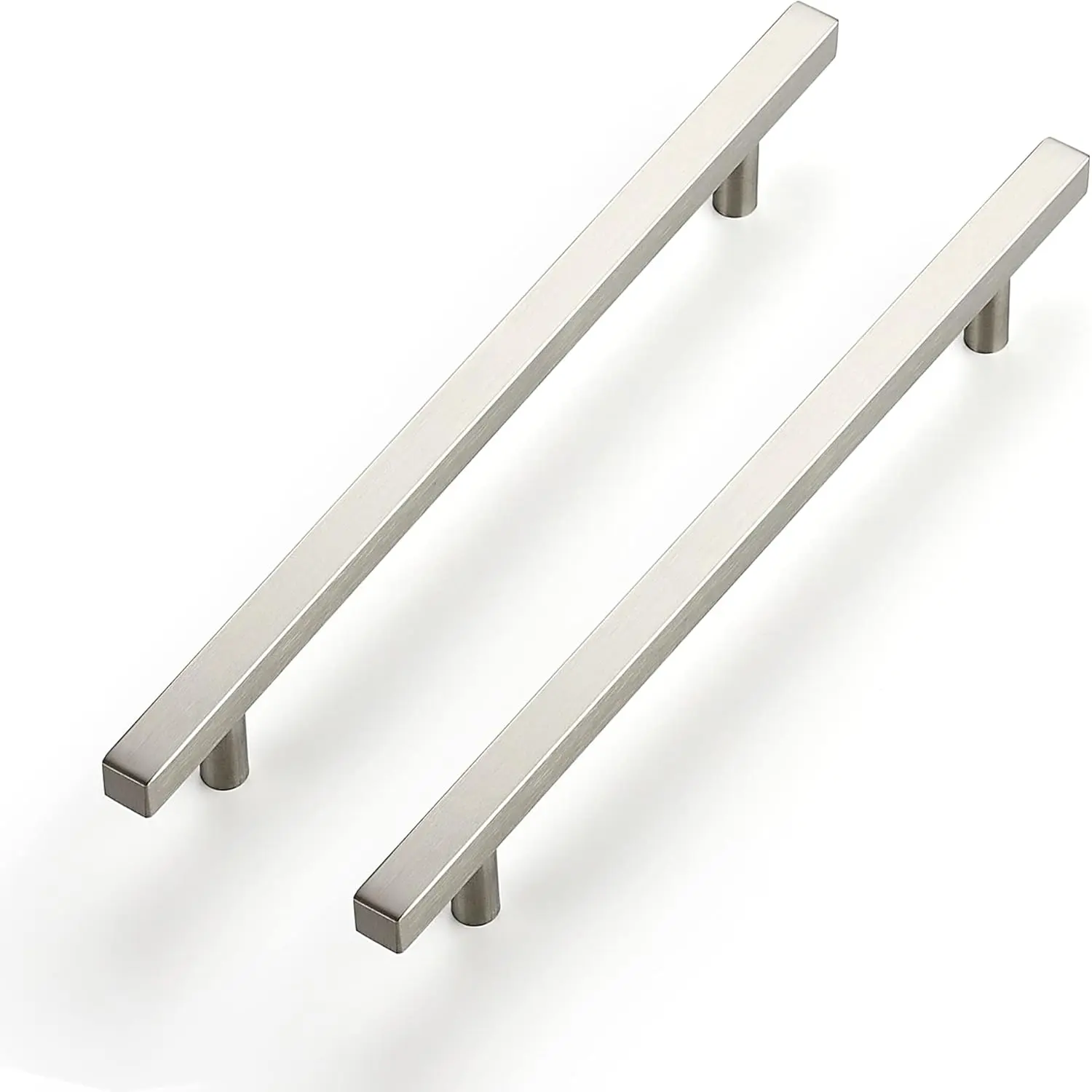 Ravinte 15 Pack 7-1/2" (192mm) Square Brushed Nickel Cabinet Handles